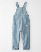 Toddler Organic Cotton Gauze Overalls, image 2 of 6 slides