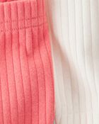 Baby Girl 2- Pack Organic Cotton Ribbed Pedal Shorts, image 4 of 5 slides