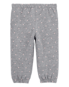 Baby Polka Dot Pull-On Fleece Joggers, image 2 of 4 slides