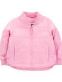 Pink - Toddler Midweight Quilted Jacket
