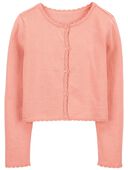 Pink - Kid Button-Front Cardigan