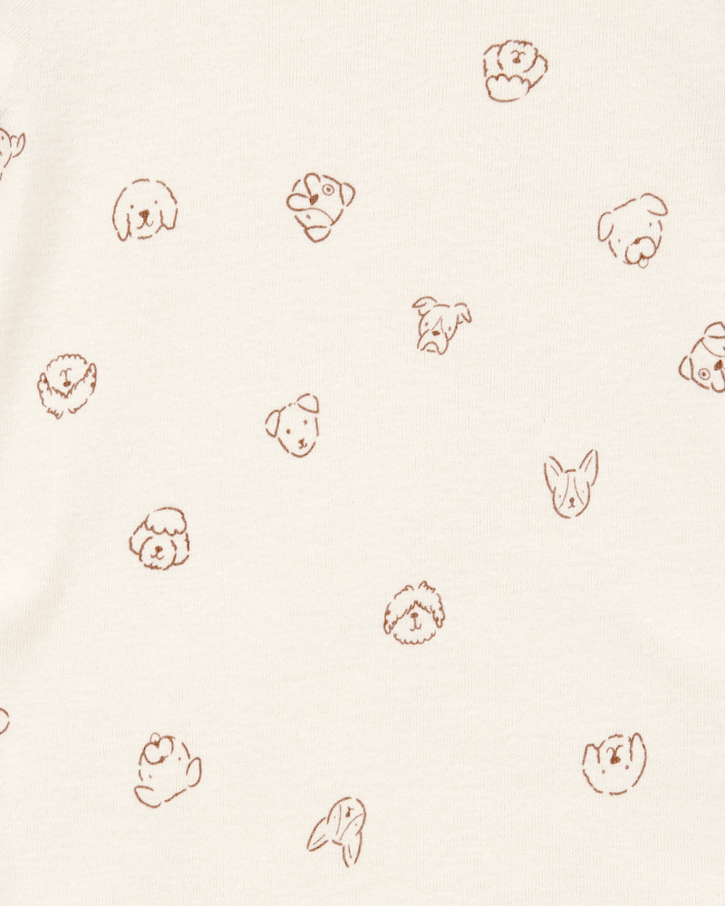 Baby Boy 5-Pack Dog Short-Sleeve Cotton Bodysuits, image 5 of 7 slides