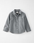 Toddler Organic Cotton Herringbone Button-Front Shirt
, image 1 of 4 slides