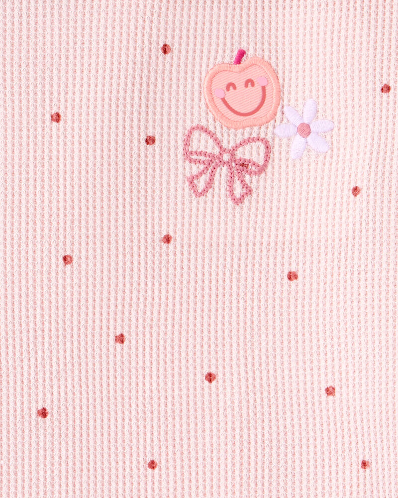 Toddler Girl Polka Dot Short-Sleeve Top - Pink, image 3 of 4 slides