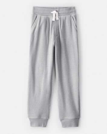 Boys Thermal Drawstring Jogger - Grey, 