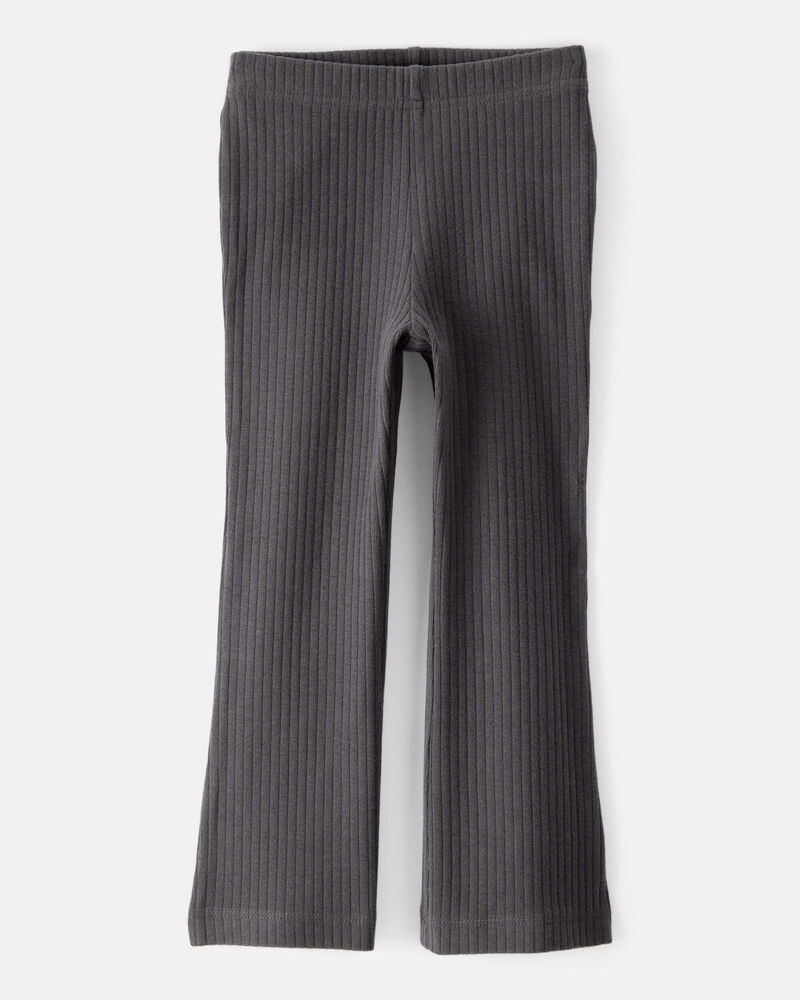 Toddler Girl Cotton Flare Leggings - Black, image 1 of 4 slides