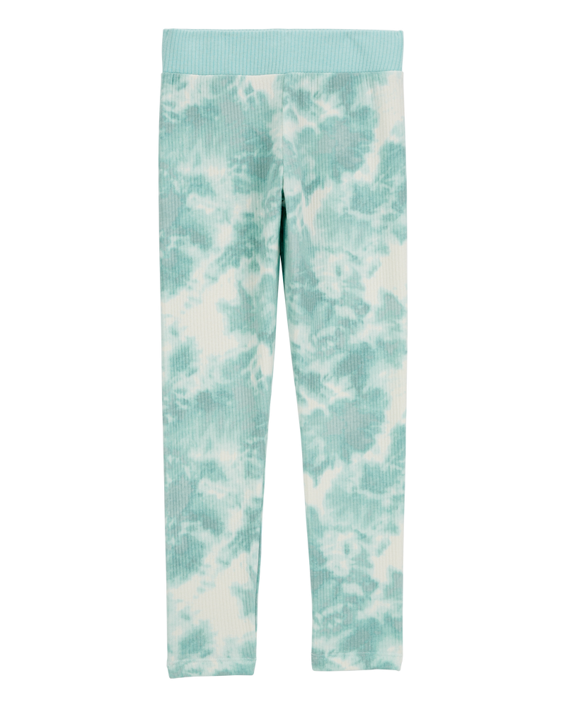 Kid 2-Piece Tie Dye Knit Top & Leggings Set, image 5 of 6 slides