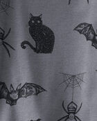 Organic Cotton Pajamas Set in Spooky Creatures, image 3 of 4 slides