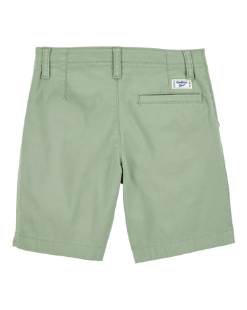 Boys Flat-Front Shorts - Green, 