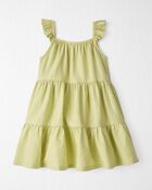 Toddler Tiered Sundress Made with LENZING™ ECOVERO™ and Linen, image 1 of 5 slides
