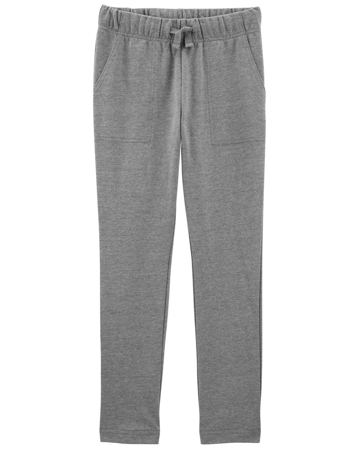 Grey Kid French Terry Drawstring Pants