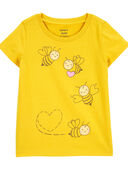Yellow - Toddler Bee Graphic Tee
