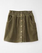 Kid Organic Cotton Corduroy Button-Front Skirt, image 1 of 4 slides