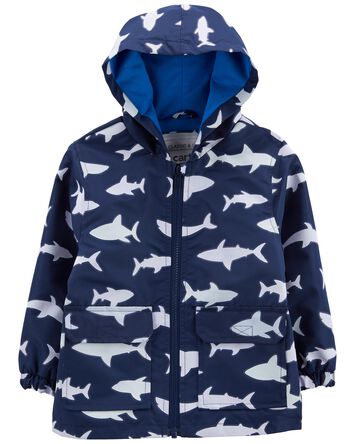 Baby Shark Color-Changing Rain Jacket, 