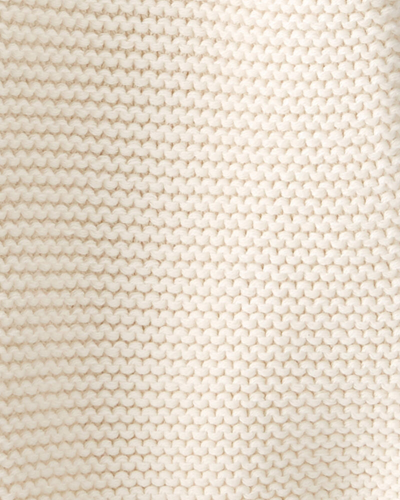 Toddler Organic Cotton Signature Stitch Cardigan, image 3 of 5 slides