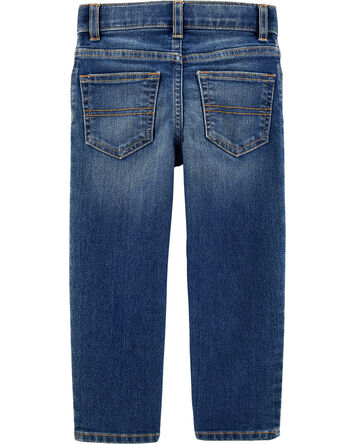 Baby Dark Blue Wash Straight-Leg Jeans, 