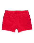 Kid Iconic Eyelet Shorts - Red, image 2 of 4 slides