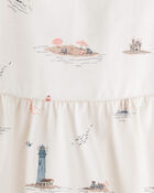 Baby Organic Cotton Dress in Coastal Vacation Print, image 5 of 5 slides