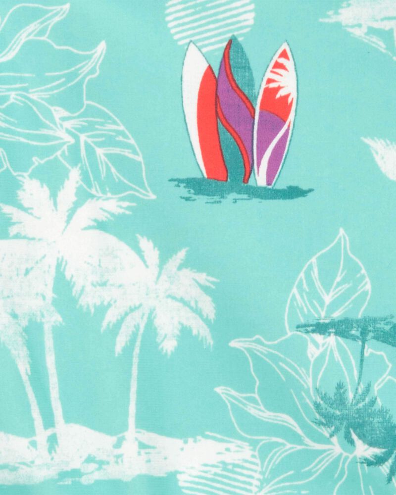 Baby Beach Print Ruffle Swimsuit, image 4 of 5 slides