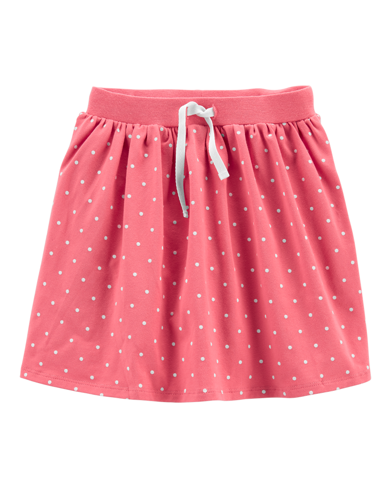 Kid Polka Dot Jersey Skort, image 1 of 4 slides