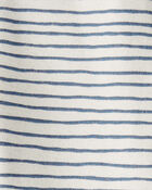 Organic Cotton Sleep & Play Pajamas in Stripes, image 3 of 4 slides