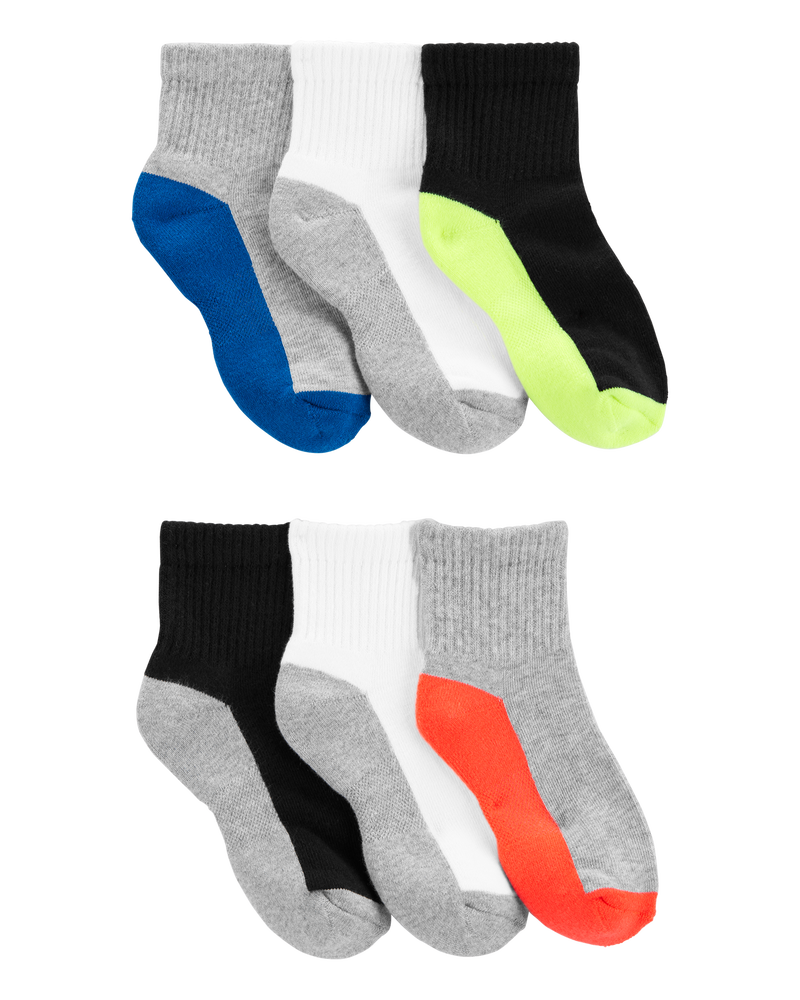 Kid 6-Pack Ankle Socks, image 1 of 3 slides