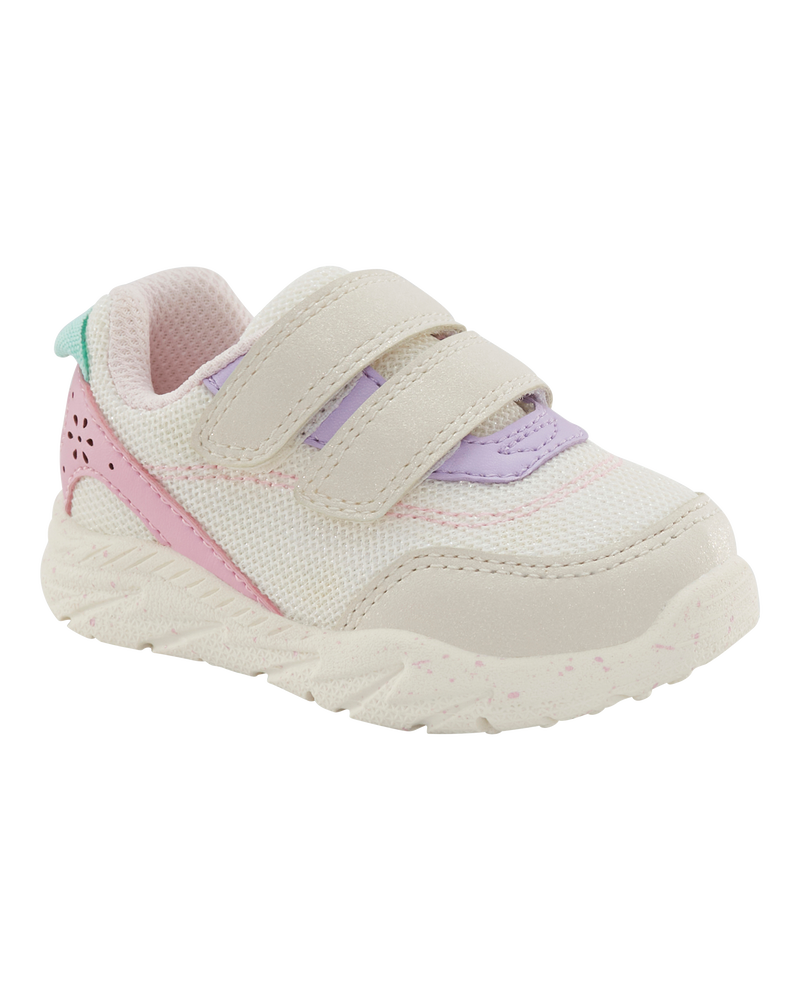  Every Step® First Walker Fashion Sneakers - White/Pastels
, image 1 of 7 slides