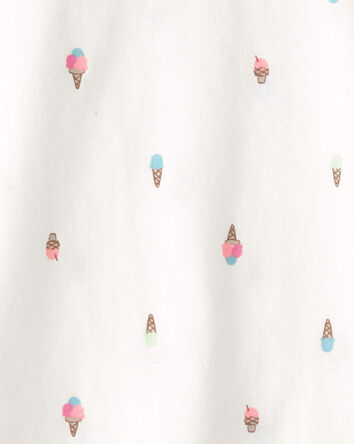 Toddler Girl Lemon Top - Ivory, 