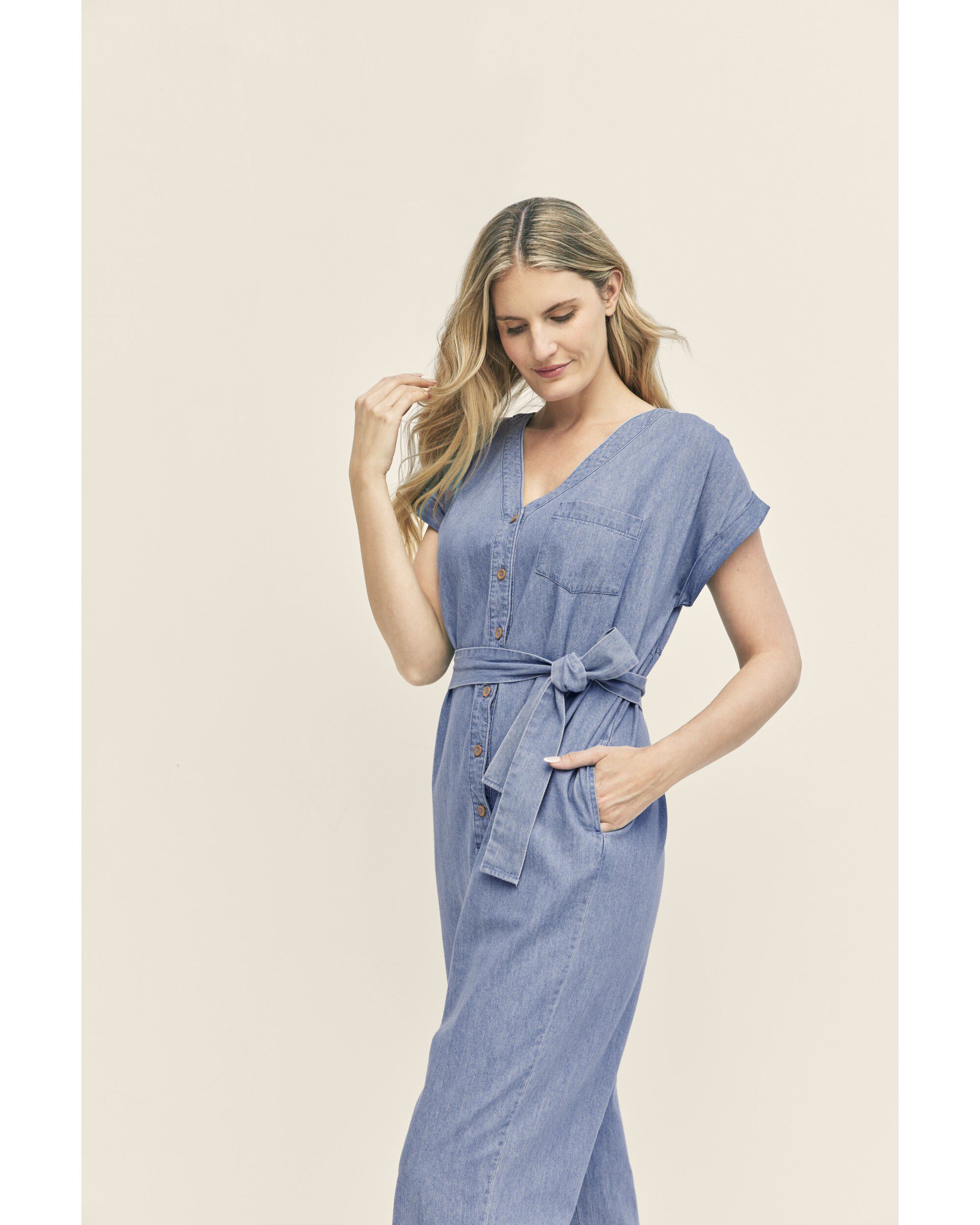 Womens chambray jumpsuit new arrivals