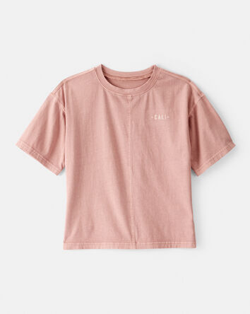 Boys Cali Cotton Short-Sleeve Tee - Brown, 