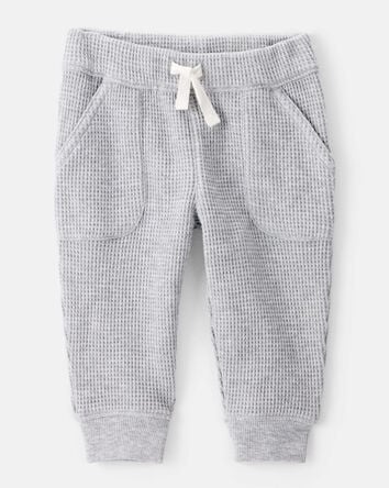 Baby 3-Piece Thermal Bear Little Cardigan Set - Grey/Black, 