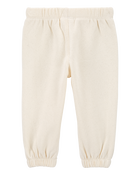 Baby Girl Glitter Pull-On Fleece Joggers, image 2 of 4 slides