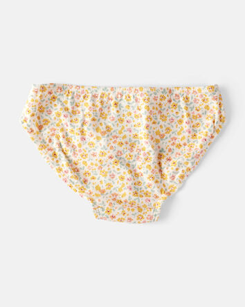 Girls 7-Pack Heart Floral Bikini Underwear - Blue/Purple, 