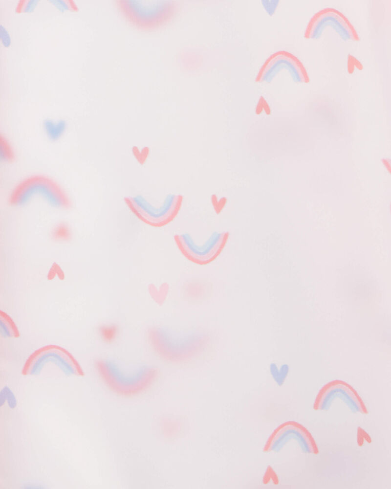 Rainbow Translucent Rain Jacket - Pink, image 2 of 2 slides