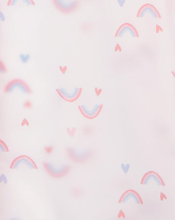 Rainbow Translucent Rain Jacket - Pink, 