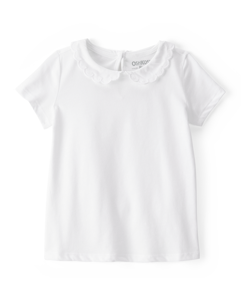 Toddler Scalloped Peter Pan Collar Jersey Tee, image 1 of 4 slides