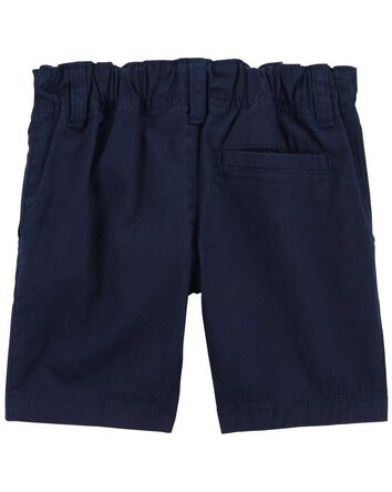 Toddler Boy Stretch Chino Shorts - Navy, 