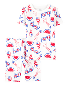 Kid 2-Piece 4th Of July 100% Snug Fit Cotton Pajamas, image 1 of 3 slides