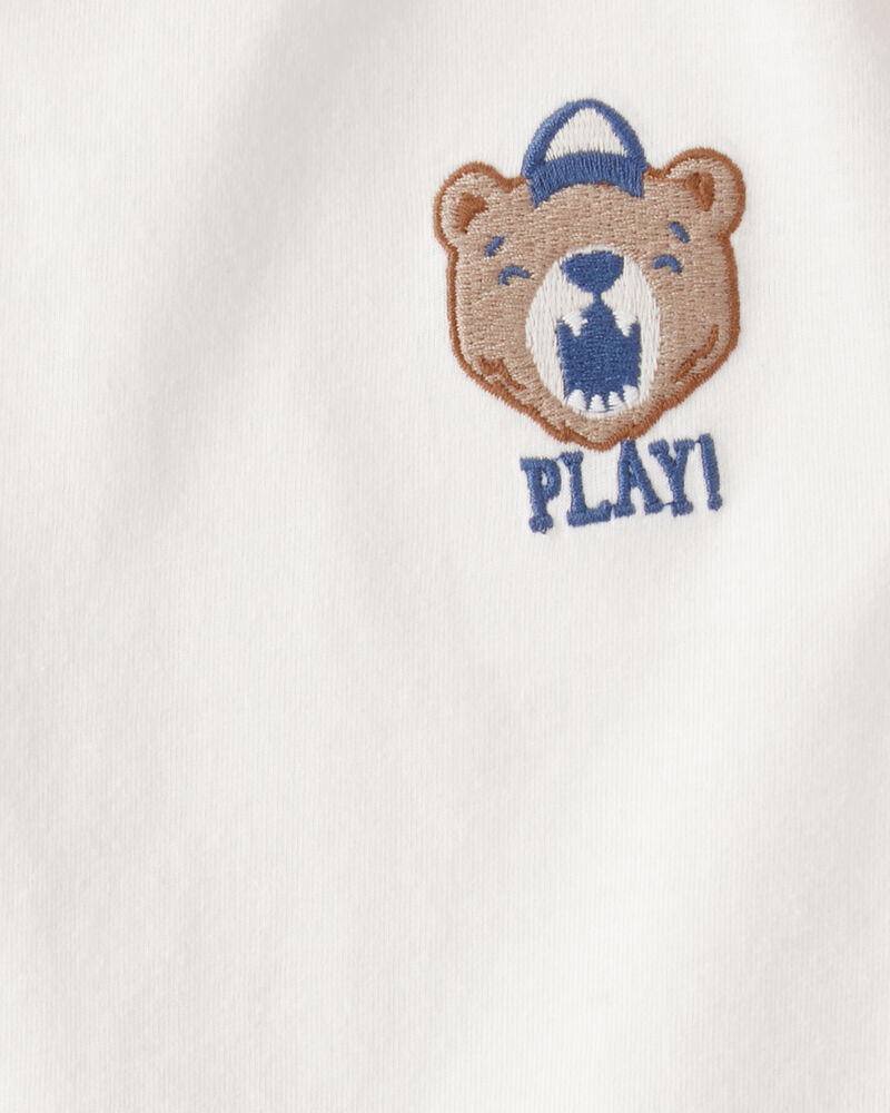 Toddler Boy Bear Short-Sleeve Graphic Tee - White, image 4 of 5 slides