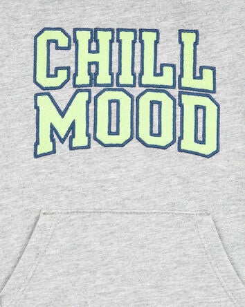 Baby "Chill Mood" Hooded Romper -Grey, 