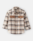 Baby Boy Western Plaid Cotton Long-Sleeve Button-Down, image 1 of 4 slides