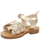 Toddler Metallic Sandals, image 6 of 7 slides