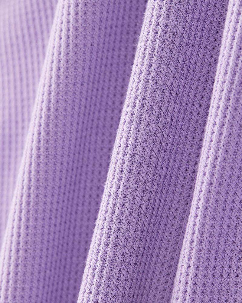 Girls PurelySoft Long-Sleeve 2-Piece Pajamas - Purple, image 2 of 4 slides
