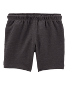 Baby Pull-On Cotton-Blend Shorts - Black, image 2 of 4 slides