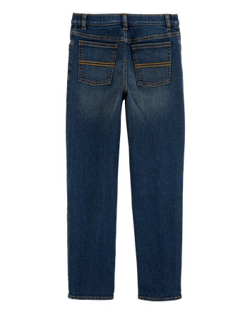 Kid Straight Leg Denim Jeans, 