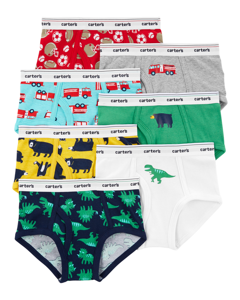 7-Pack Cotton Briefs Underwear, image 1 of 2 slides