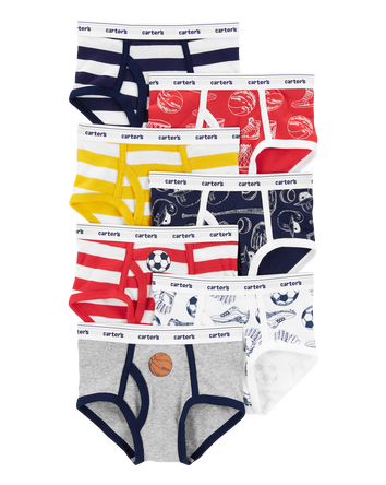 7-Pack Cotton Briefs Underwear, 
