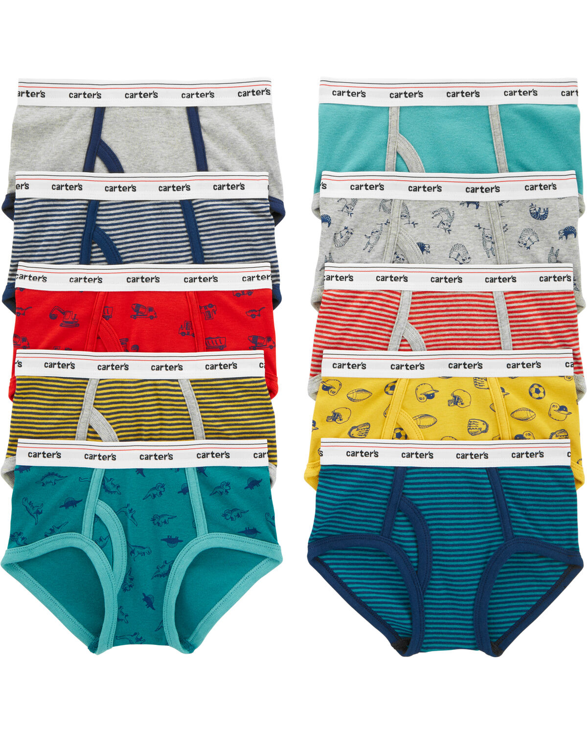 Multi 10Pack Cotton Briefs