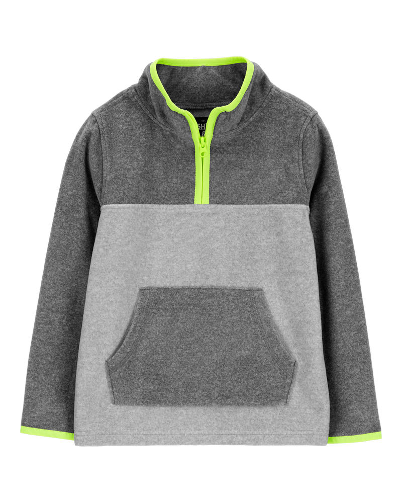 Kid Quarter-Zip Microfleece Pullover, image 1 of 3 slides