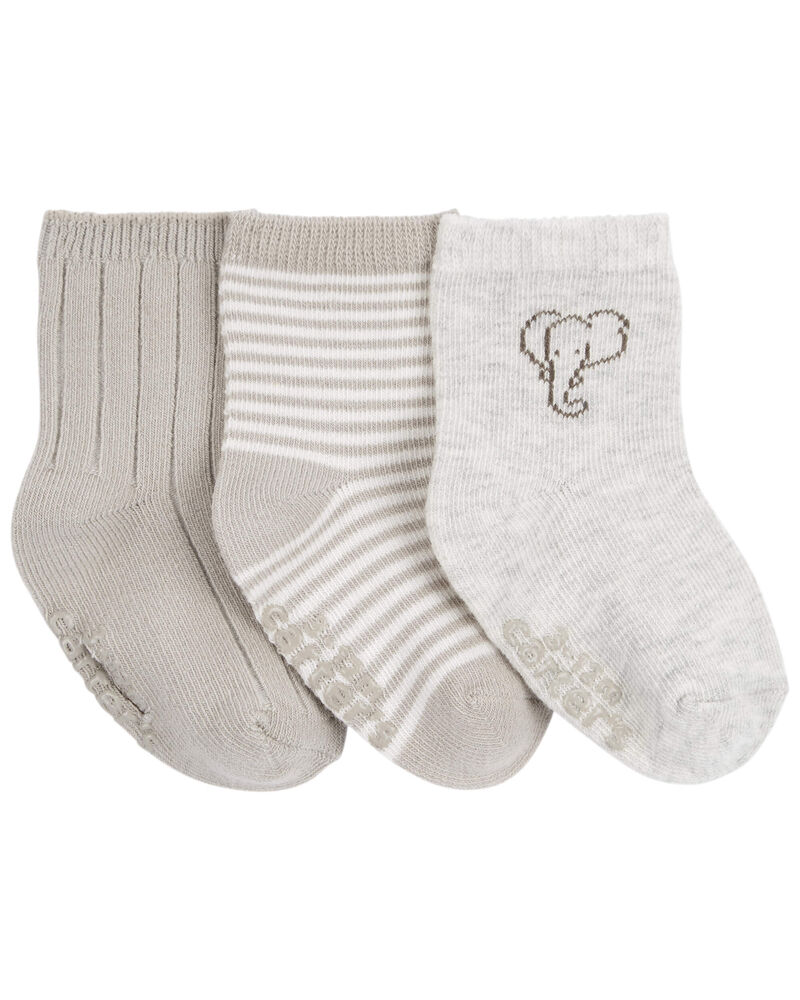 Baby 3-Pack Elephant Booties, image 1 of 1 slides